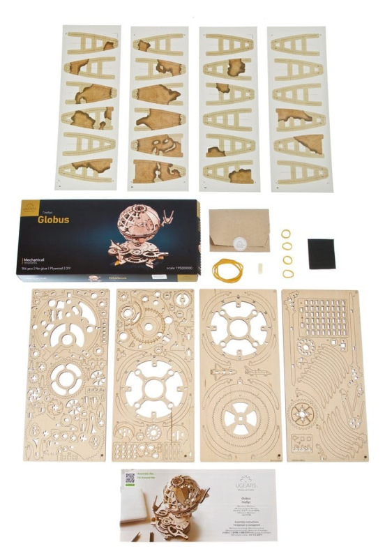Ugears 3D Wooden Puzzle Globus 3