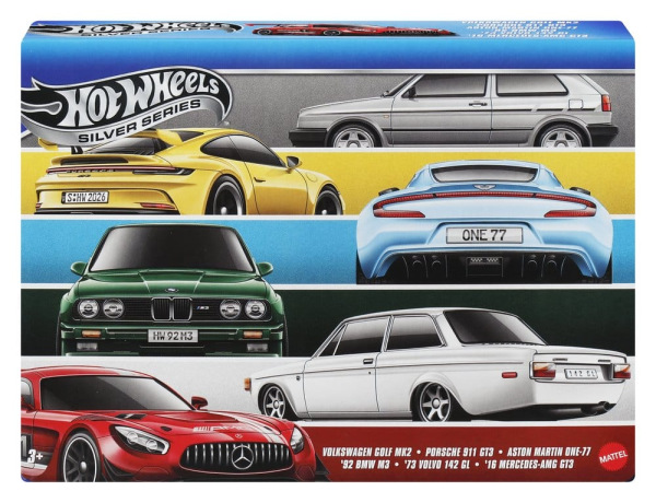 Hot Wheels Silver Series Die-Cast Vehicle 6-Pack 1/64 Euro Style 9