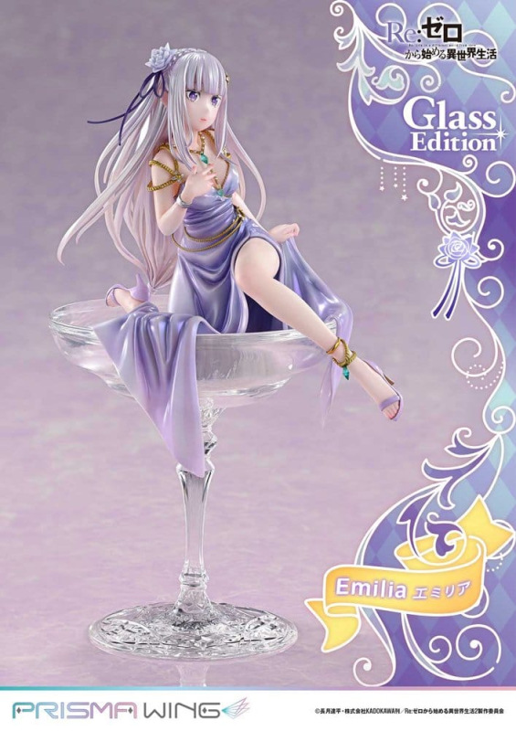 Re:Zero Prisma Wing Statue 1/7 Emilia Glass Edition 29 cm 6