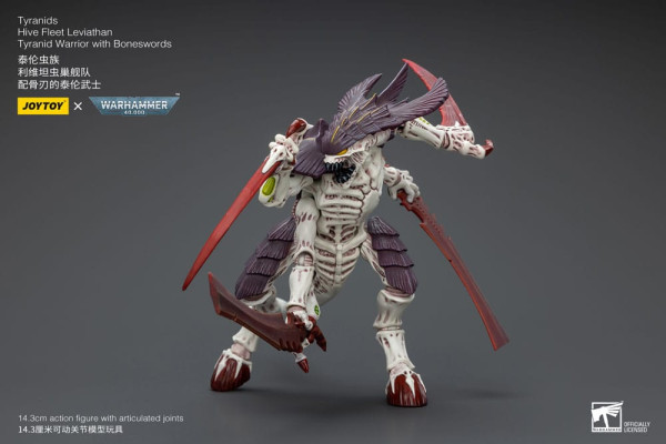 Warhammer 40k Action Figure 1/18 Tyranids Hive Fleet Leviathan Tyranid Warrior with Boneswords 12 cm 10