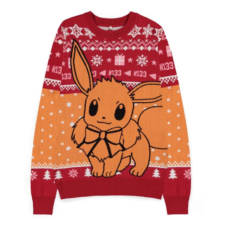 Pokemon Sweatshirt Christmas Jumper Eevee Size S