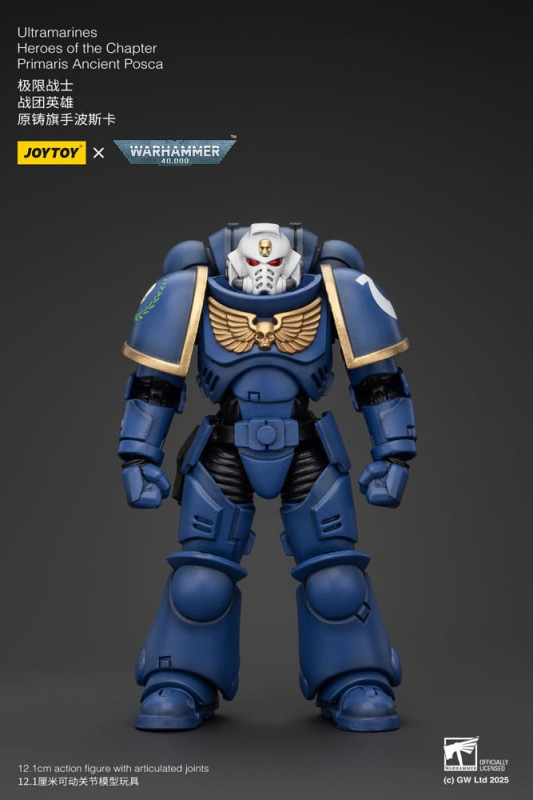 Warhammer 40k Action Figure 1/18 Ultramarines Heroes of the Chapter Primaris Ancient Posca 20 cm 7