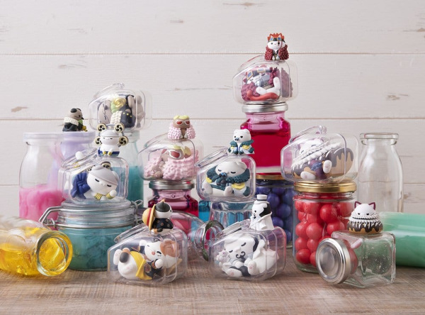 One Piece Mega Cat Project Mini Figures Good Night NyanPieceNyan! Ver. Luffy with rivals 6 cm Blind 10