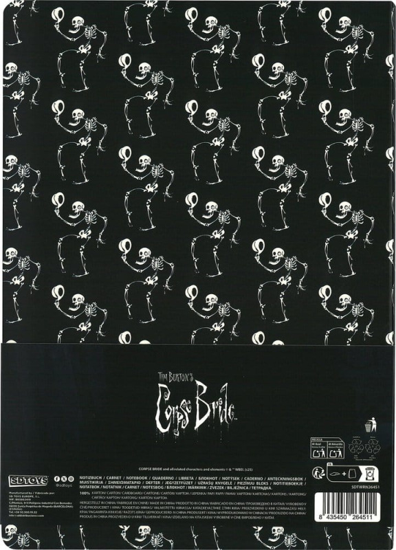 Corpse Bride Softcover Notebook Skeleton ver. A 21 cm 3