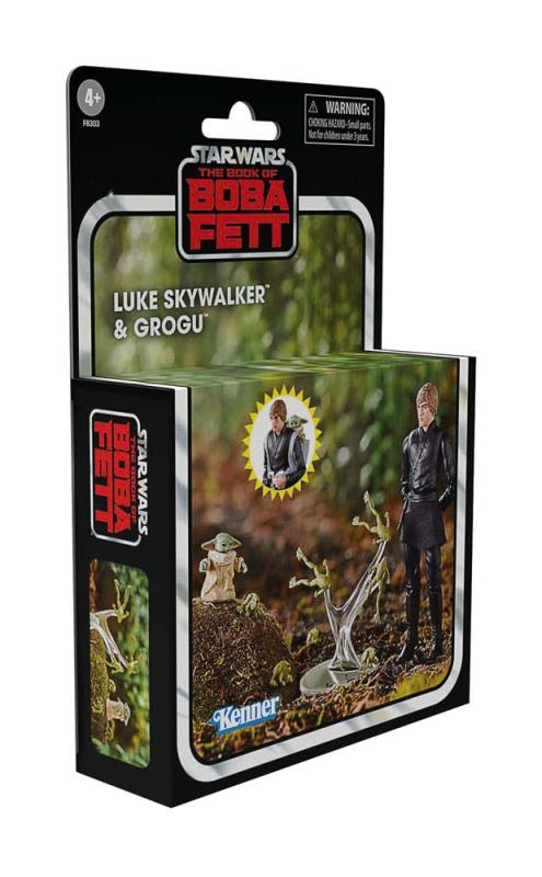 Star Wars: The Book of Boba Fett Vintage Collection Action Figures Luke Skywalker & Grogu 10 cm