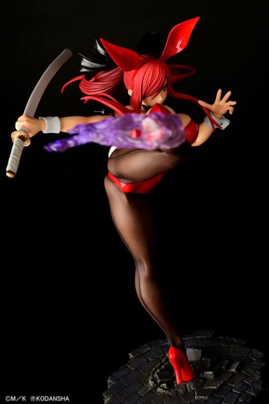 Fairy Tail Statue 1/6 Erza Scarlet High Kick Crimson Bunny Ver. 37 cm