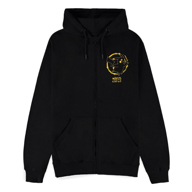 Pokémon Zipper Hoodie Pikachu Thunderstrike Size M 1