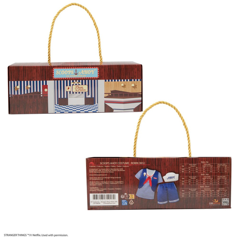 Stranger Things: Scoops Ahoy Robin Costume Size M/L 1