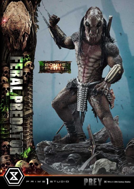 Prey (Movie) Museum Masterline Series Statue 1/3 Feral Predator Deluxe Bonus Version 89 cm 5