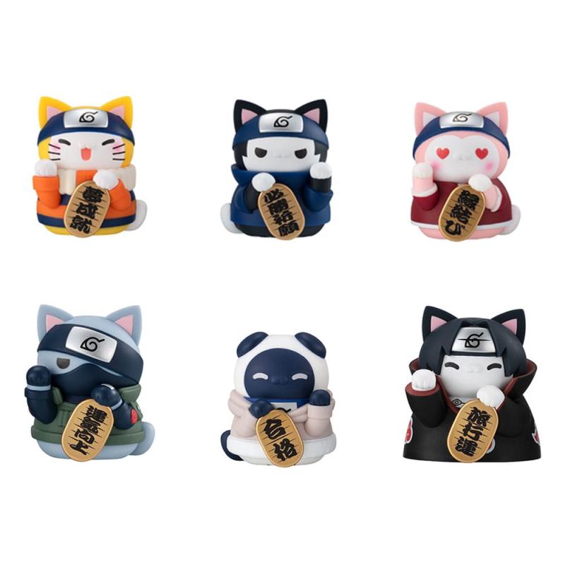 Naruto-Nyaruto! Mega Cat Project Nyaruto! Trading Figures Beckoning cat fortune one more time 7 cm A