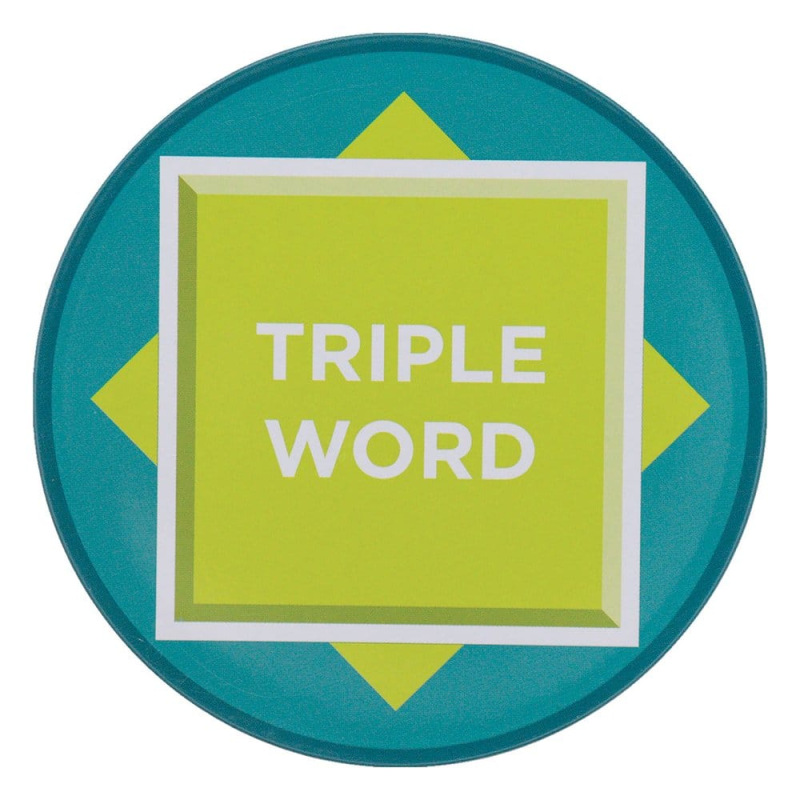 Scrabble Coaster 4-Pack Printed Metal 7