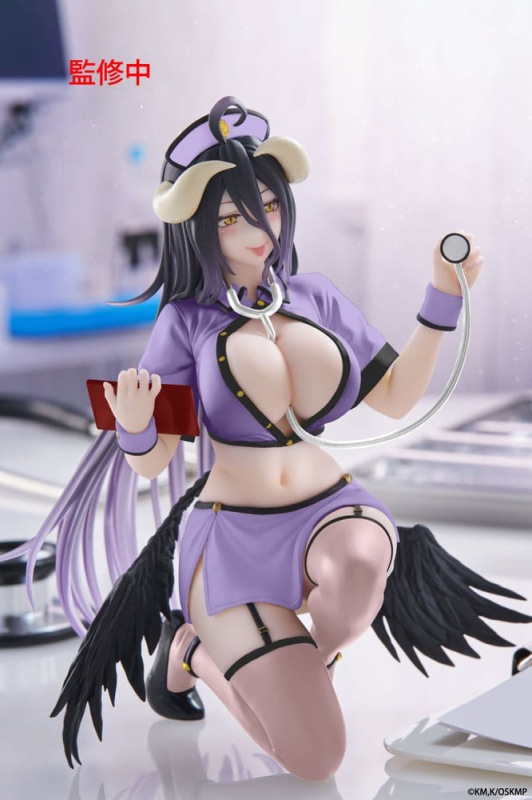 Overlord PVC Figure Desktop Cute Albedo (Nurse Ver.) Renewal 13 cm 2