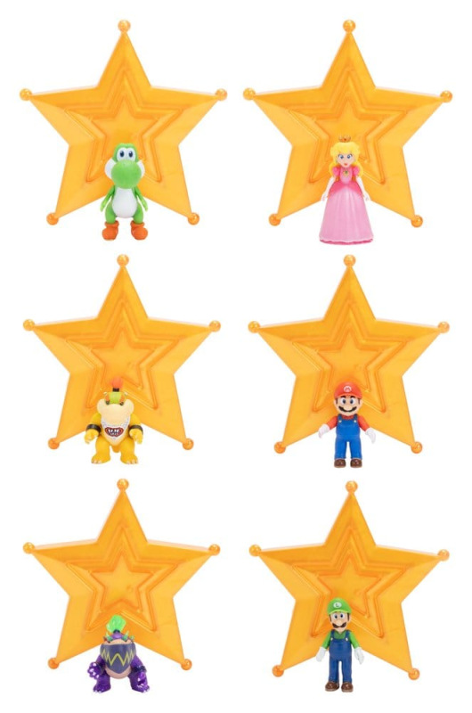 The Super Mario Galaxy Movie Action Figures 4 cm Wave 1 Assortment (12)