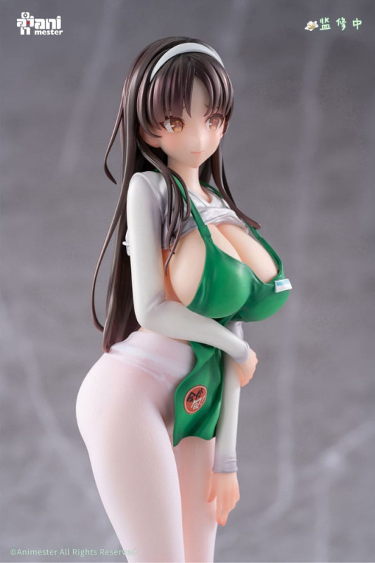 Original Character Statue 1/6 First Business! Mari Hanamiya the Gentle Shop Assistant illustration b 12