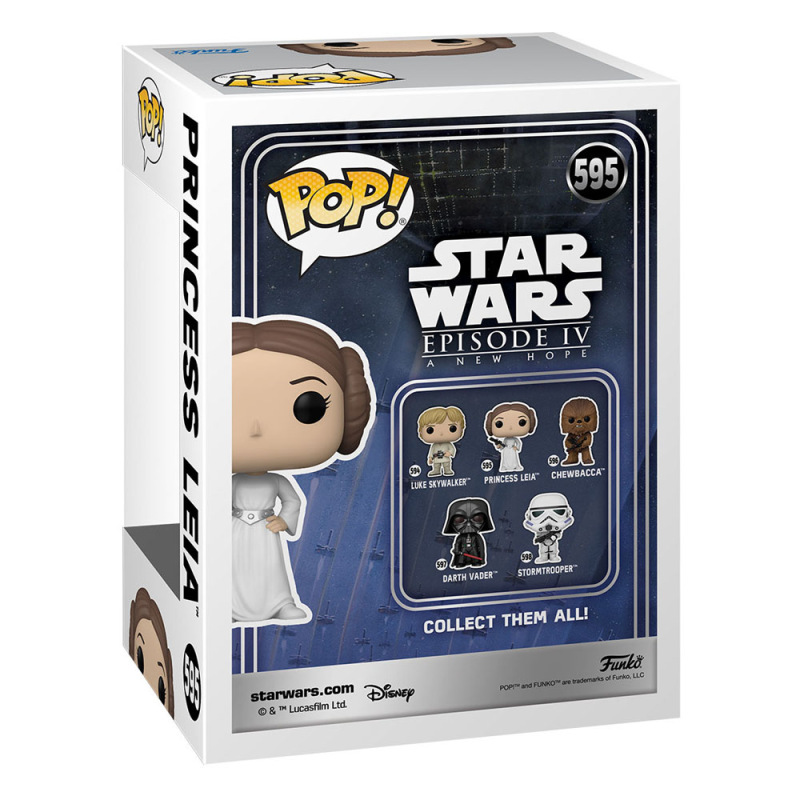 Star Wars New Classics POP! Star Wars Vinyl Figure Leia 9 cm 2