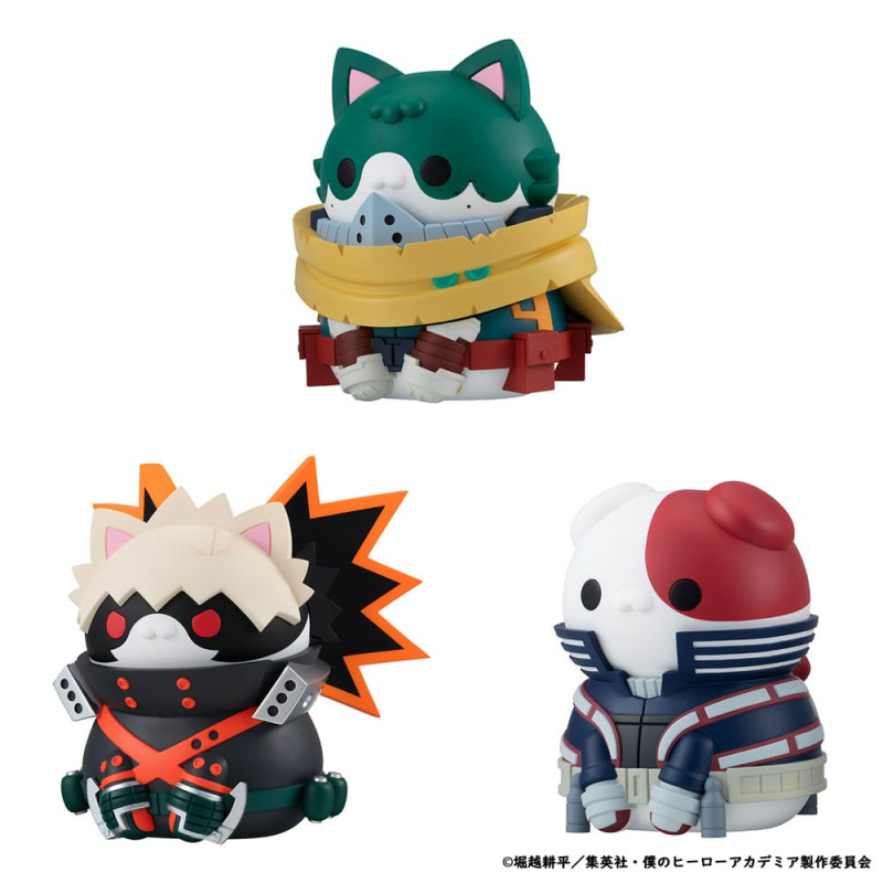 My Hero Academia Mega Cat Project Nyanto! The Big Heroaca Cats Series Trading Figure 3-Pack Izuku Mi 8