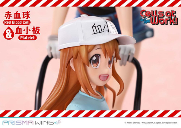 Cells at Work Prisma Wing PVC Statue Red Blood Cell & Platelet 26 cm 12