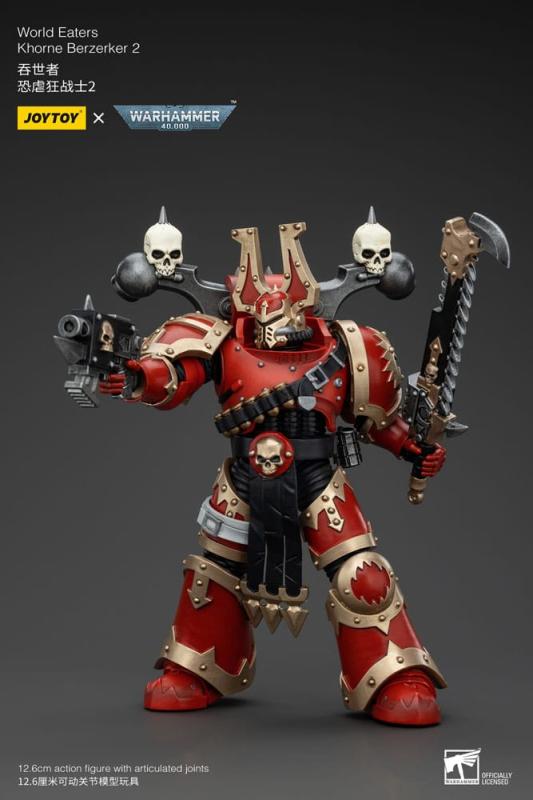 Warhammer 40k Action Figure 1/18 World Eaters Khorne Berzerker 2 13 cm