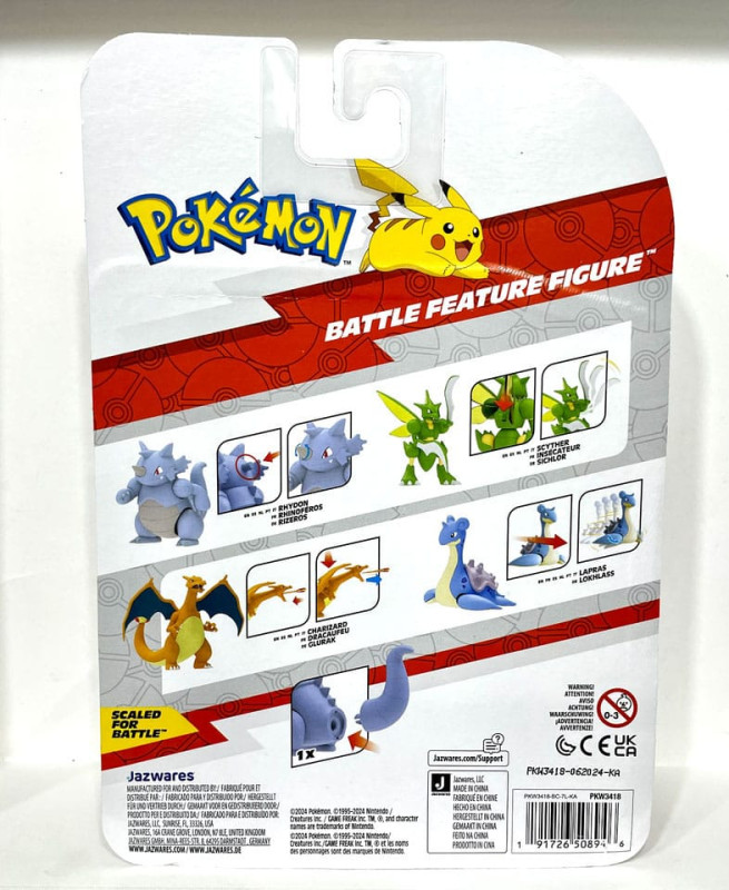 Pokémon Battle Feature Figure Rhydon 20 cm 1