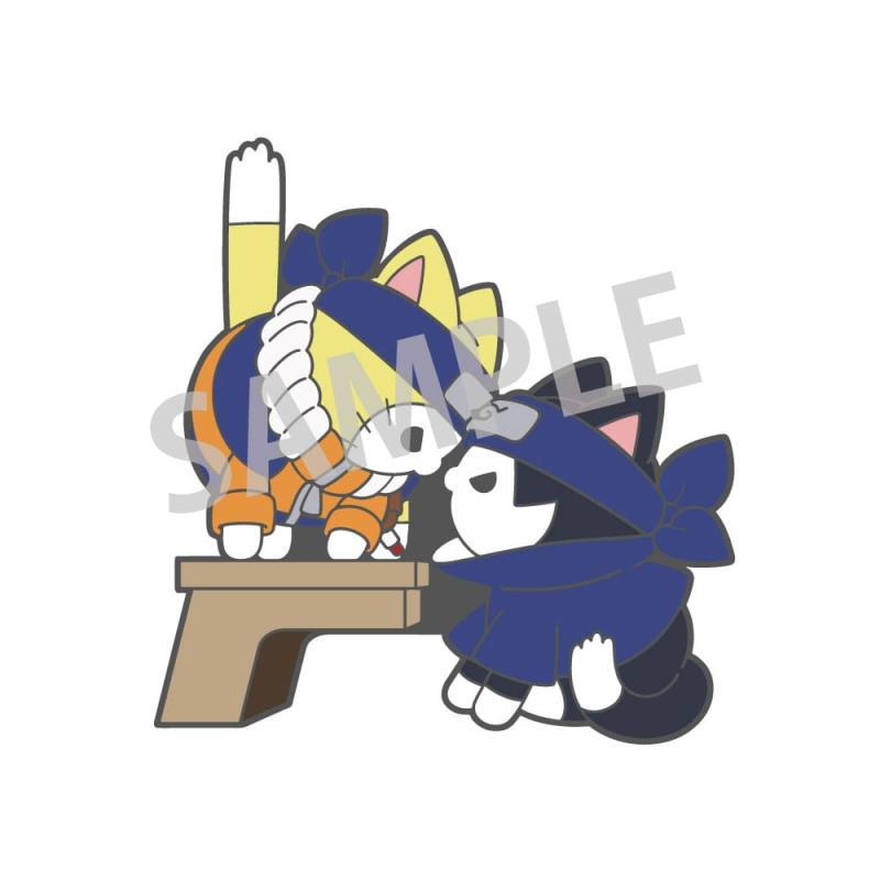 Naruto Mega Cat Project Nyaruto! Enamel Pins Naruto Uzumaki & Sasuke Uchiha 5 cm Case (48)