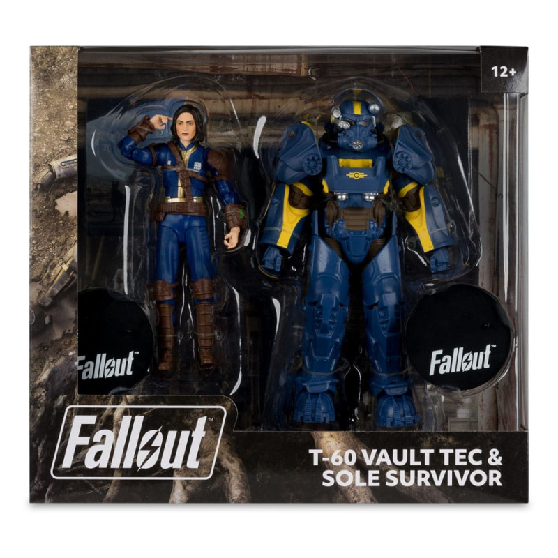 Fallout 4 Statue 2-Pack T-60 Vault Tec & Sole Survivor 18 cm 7