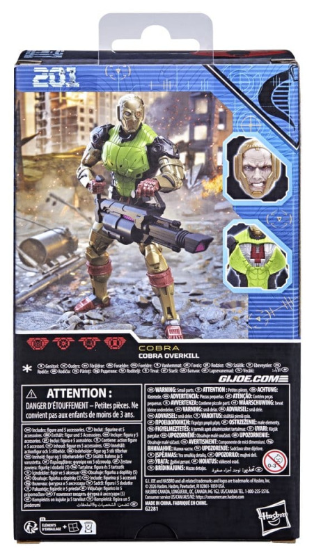 G.I. Joe Classified Series Action Figure #201 Cobra Overkill 15 cm 1