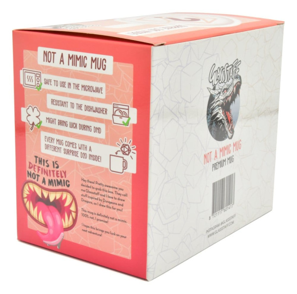 Glassstaff Gift Set Mug & Dice D20 Not a Mimic 1