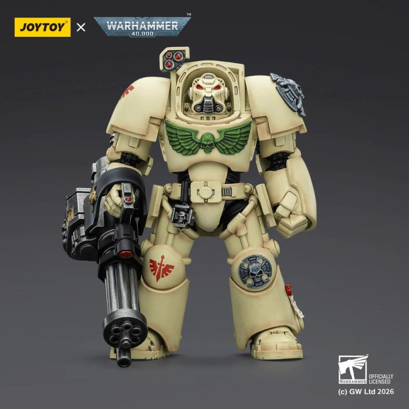 Warhammer 40,000 Action Figure Dark Angels Deathwing Terminator 3 with Power Fist and Assault Cannon 1