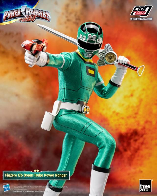 Power Rangers Turbo FigZero Action Figure 1/6 Green Turbo Power Ranger 30 cm