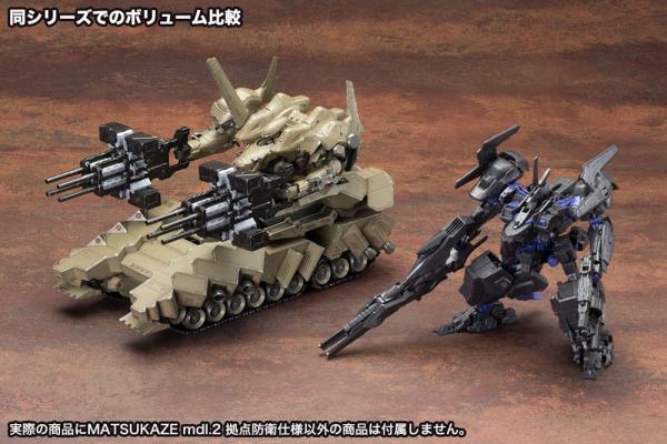 Armored Core Verdict Day Plastic Model Kit 1/72 Matsukaze mdl.2 Base Defense 22 cm