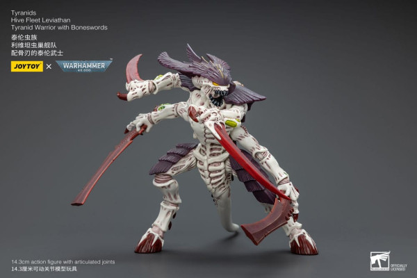 Warhammer 40k Action Figure 1/18 Tyranids Hive Fleet Leviathan Tyranid Warrior with Boneswords 12 cm 2
