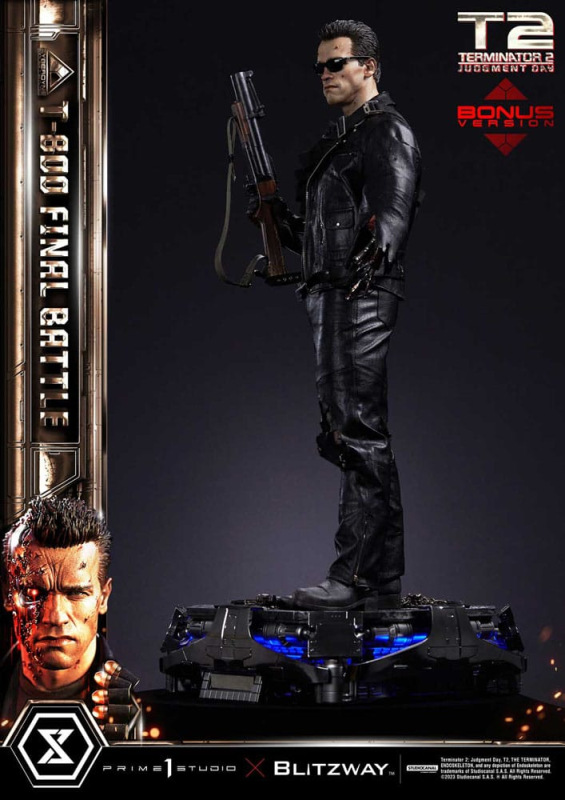 Terminator 2 Museum Masterline Series Statue 1/3 T-800 Final Battle Deluxe Bonus Version 75 cm 9