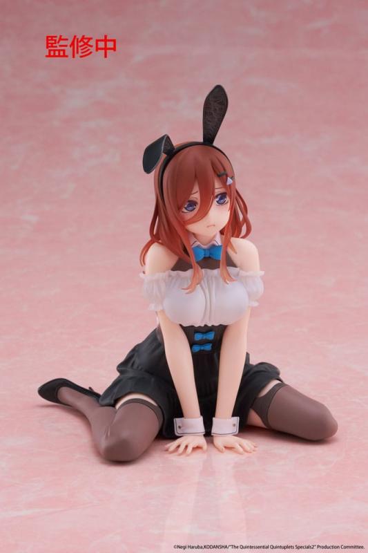 The Quintessential Quintuplets 3 PVC Statue Desktop Cute Figure Miku Nakano (Bunny Ver.) 13 cm