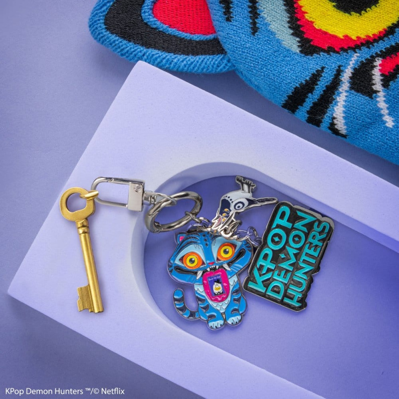 KPop Demon Hunters Charm Keyring Derpy & Sussie 1