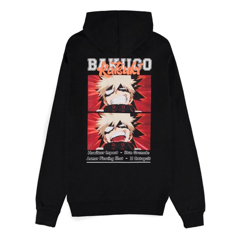 My Hero Academia Zipper Hoodie Sweater Bakugo Size L