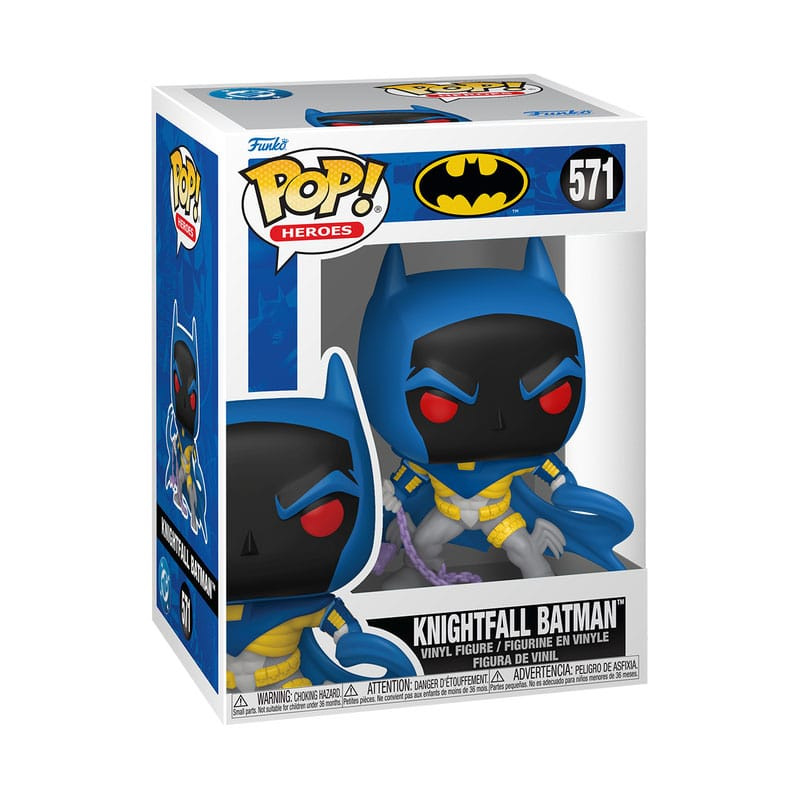 DC Thru The Years POP! Heroes Vinyl Figures Knightfall Batman(90's) 9 cm 1