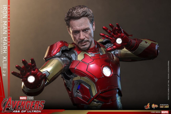 Avengers: Age of Ultron Movie Masterpiece Diecast Action Figure 1/6 Iron Man Mark XLIII (2.0) (Delux 8