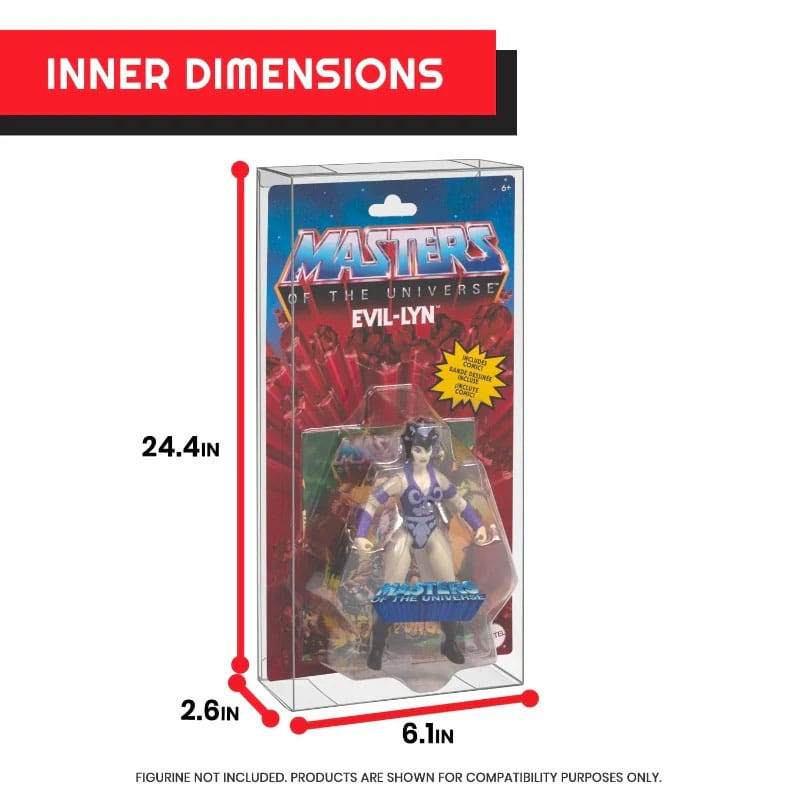 PET Protectors 10-Pack for Masters of the Universe Origins Power Posing (Carded) Box Figures 4