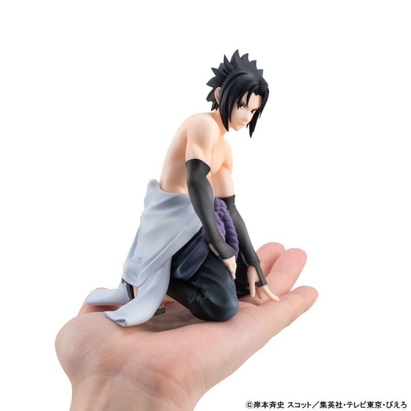 Naruto Shippuden G.E.M. Series PVC Statue Sasuke Palm Size 12 cm 1