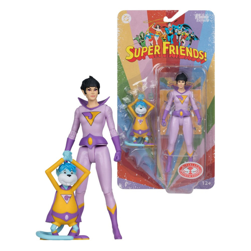 DC Retro Super Friends Action Figure Jayna & Gleek (Red Platinum Edition) 15 cm 3