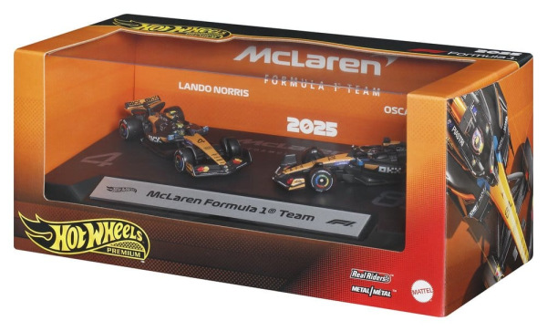 Formula 1 Hot Wheels Premium Die-Cast Vehicle 2-Pack 1:64 Team McLaren 4