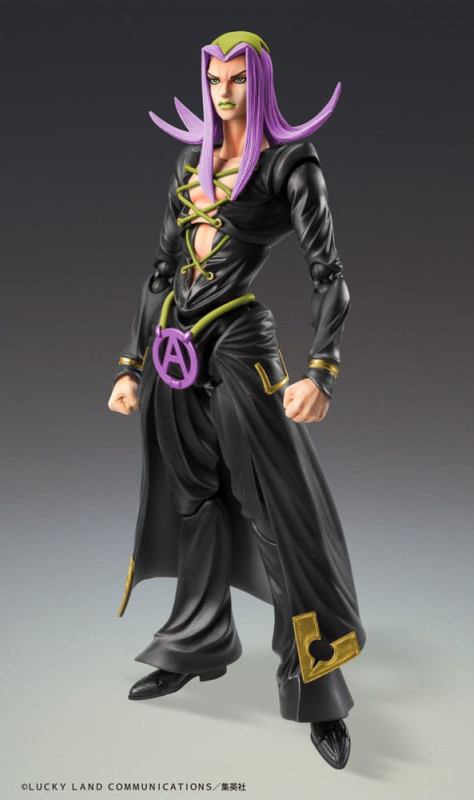 JoJo's Bizarre Adventure Part 5 Super Action Action Figure Chozokado Leone Abbacchio Black Ver. 16 c