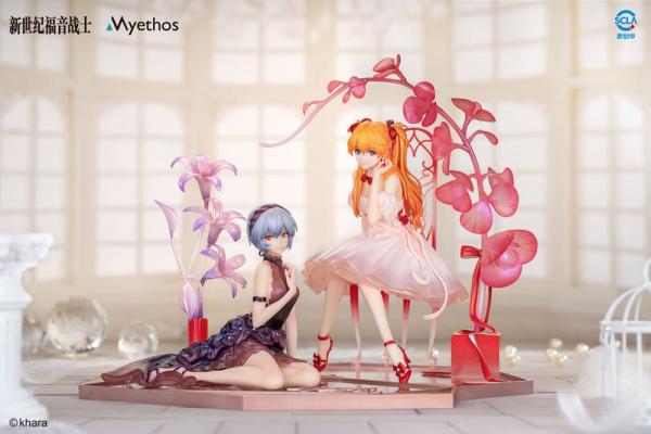 Evangelion PVC Statue 1/7 Rei Ayanami & Asuka Shikinami Langley: Whisper of Flower Ver. Set