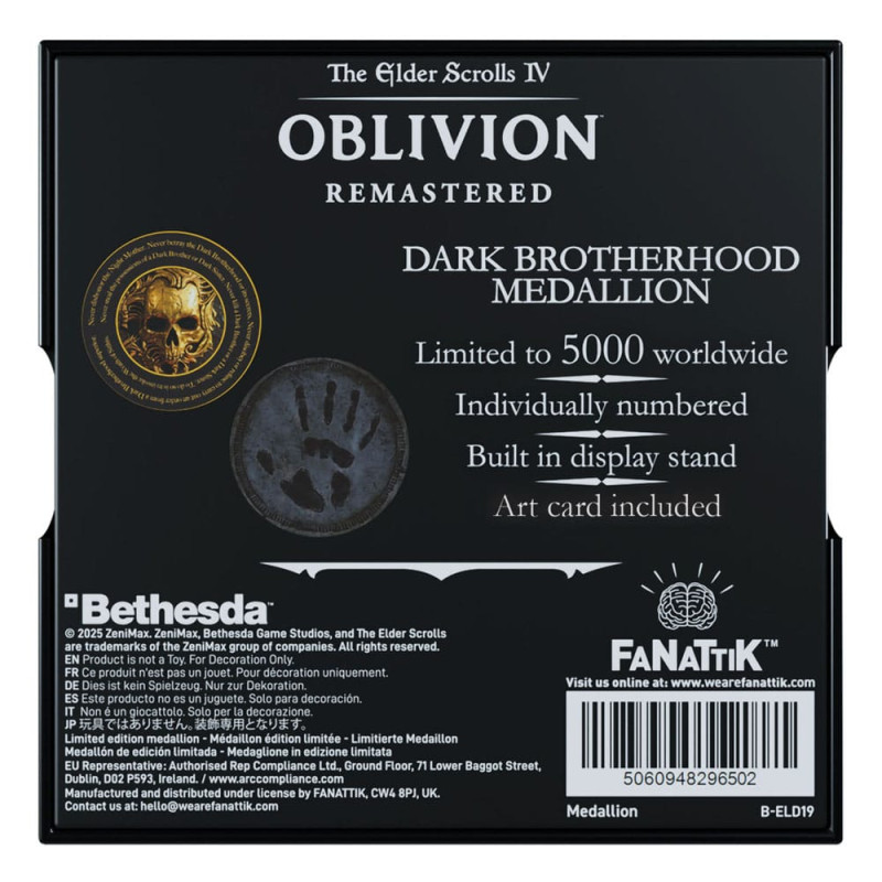The Elder Scrolls IV: Oblivion Medallion Dark Brotherhood 2