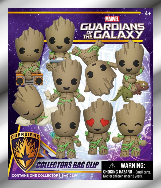Marvel Groot 3D PVC Bag Clips Series 1 Blind Bag Display (24) 2