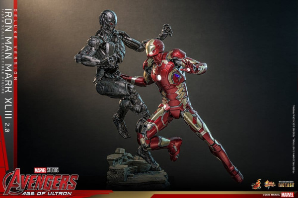 Avengers: Age of Ultron Movie Masterpiece Diecast Action Figure 1/6 Iron Man Mark XLIII (2.0) (Delux 7