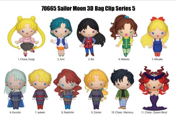 Sailor Moon 3D PVC Bag Clips Series 5 Display (24) 1