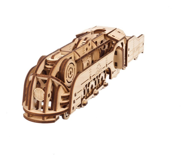 Ugears 3D Wooden Puzzle Mini Locomotive 4