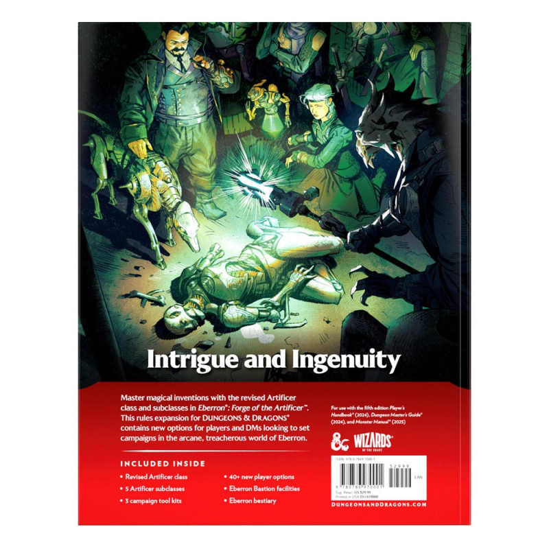Dungeons & Dragons RPG Rules Expansion Book Eberron: Forge of the Artificer english 1
