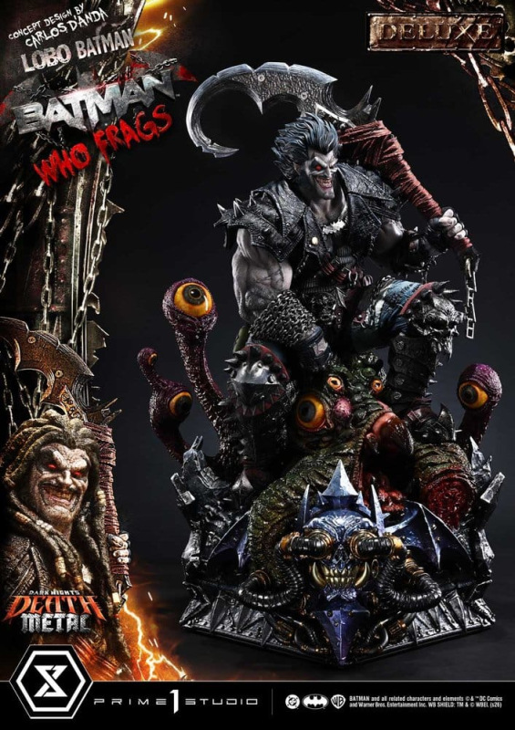 Dark Nights: Death Metal Museum Masterline Statue 1/3 Lobo Batman: Batman Who Frags Deluxe Version 8